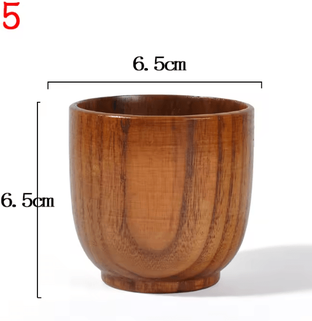 Inspire Essentials Handmade Wooden Beer Cup Natural Spruce Wood Big Belly Drink Mug e