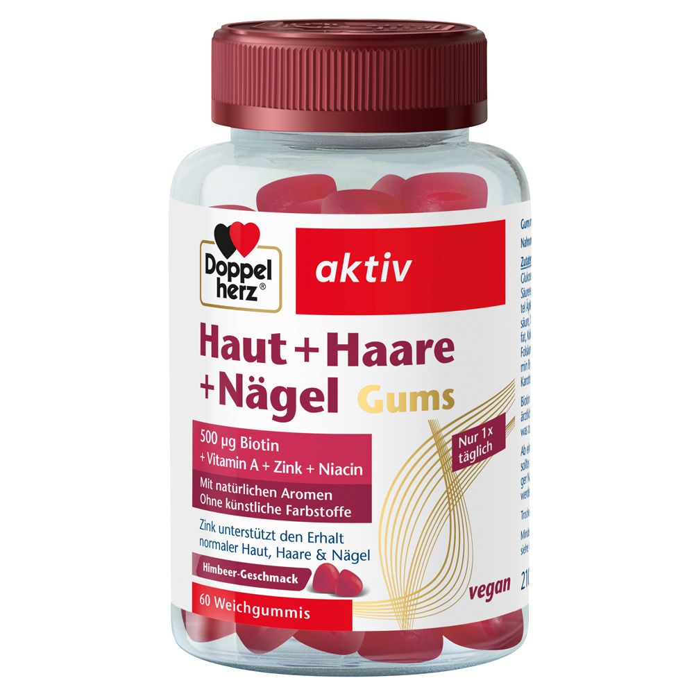 Doppelherz Haut+Haare+Nägel Gums 60 St Kaudragees