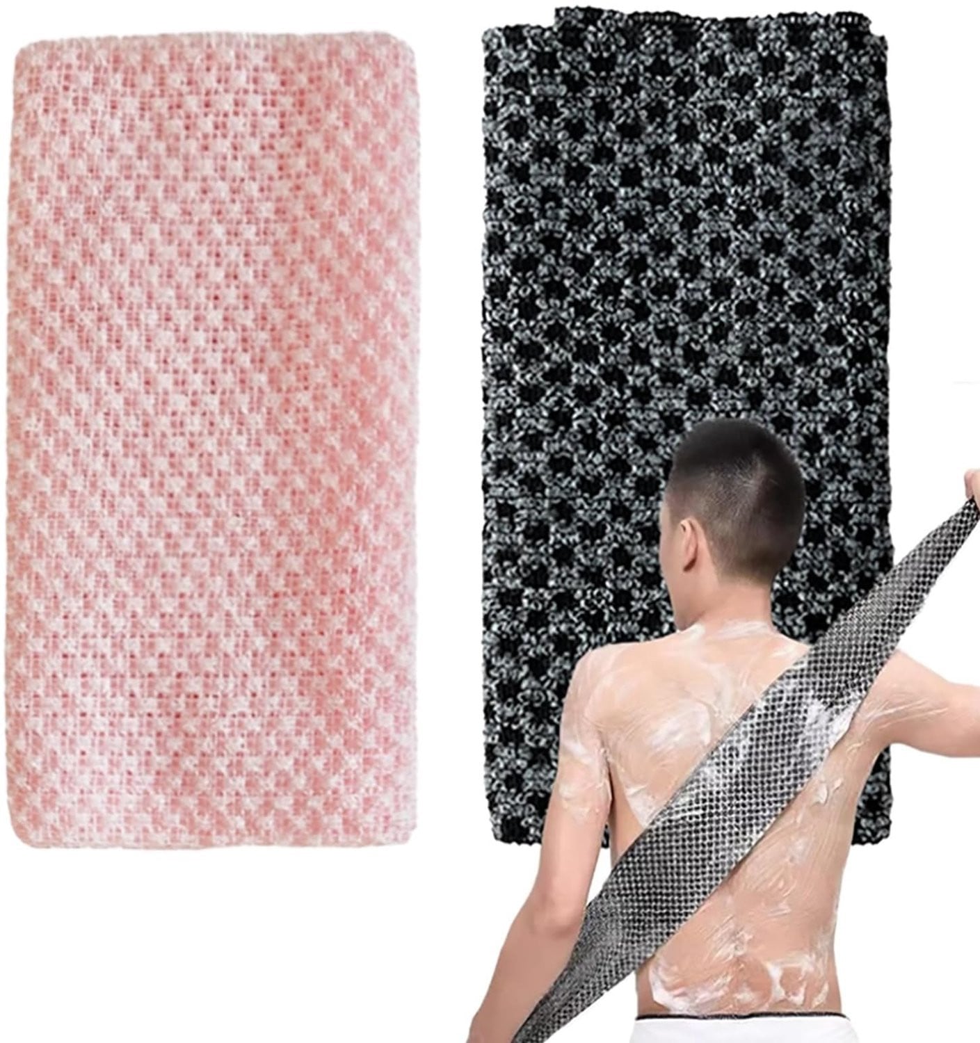 Set van 2 Japanse Exfoliating Washandjes voor volwassenen