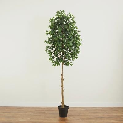Nearly Natural 9' Artificial Ficus Tree