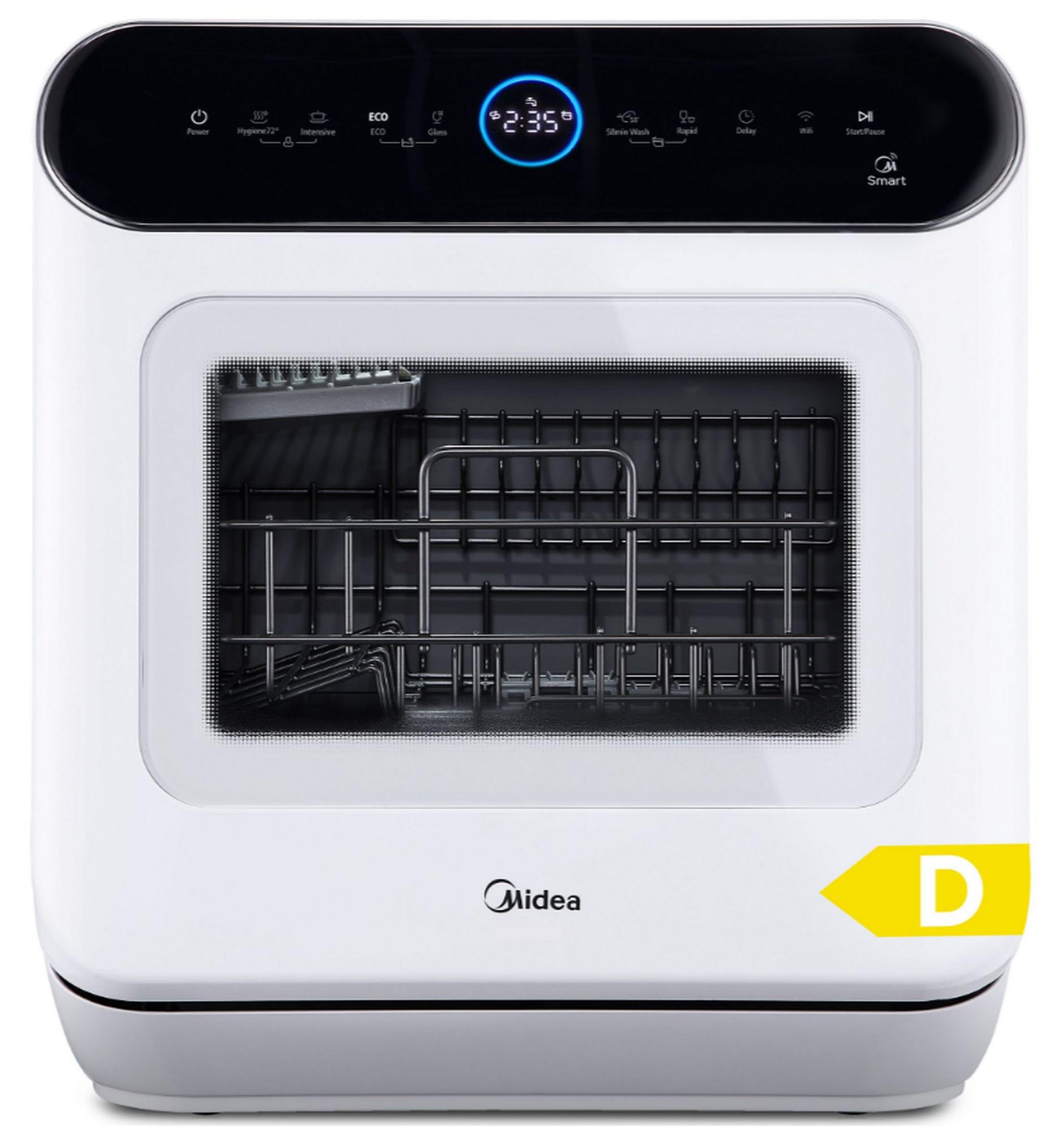 Midea MDWMT0305EW-WE, Arbeitsplatte, Kompakt, Weiß, Berührung, LED, 3 Maßgedecke
