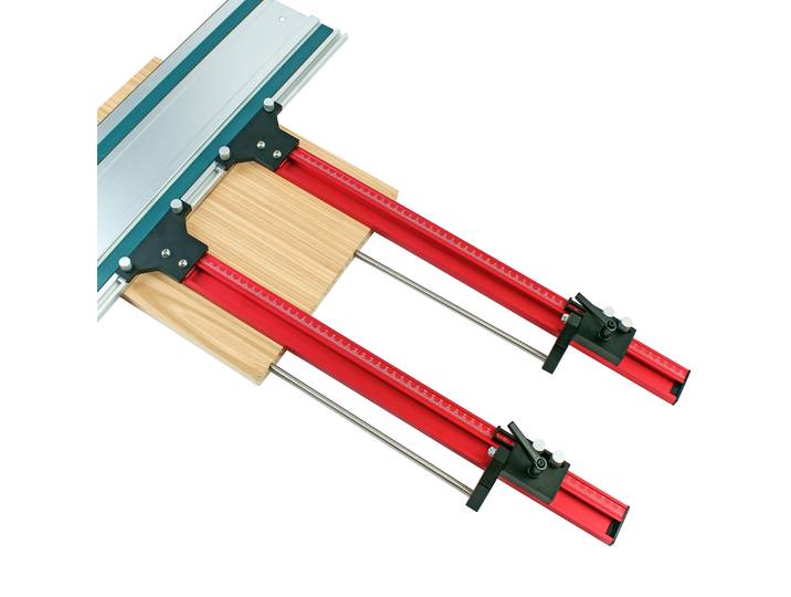 Système de guidage sur Rail parallèle, ensemble de rails de scie circulaire en alliage d'aluminium, support de Rail de guidage fixe pour piste de scie, coupes répétables