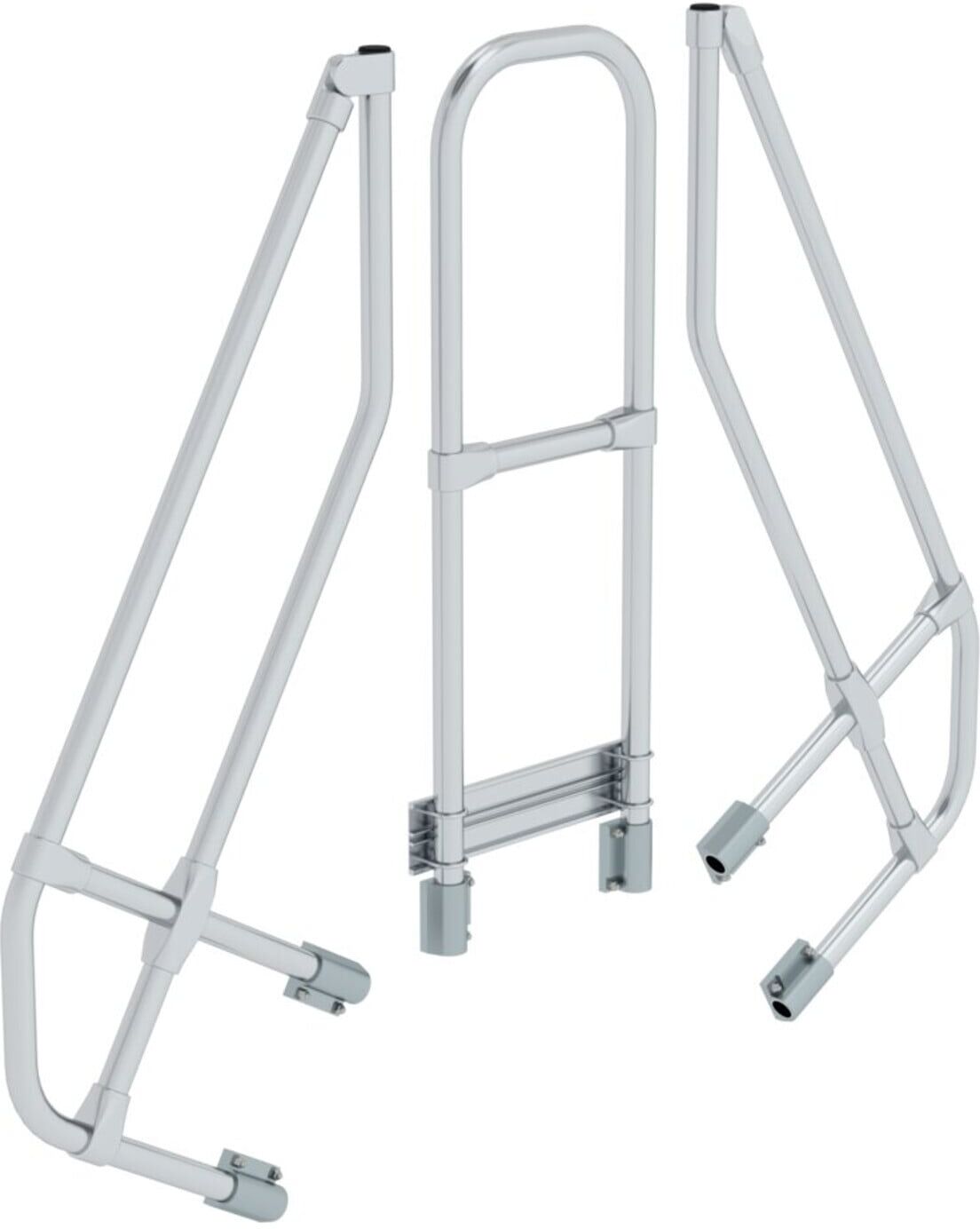 MUNK zweiter Handlauf Aluminium-Überstieg stationär/fahrbar 60° 3 Stufen (600963)