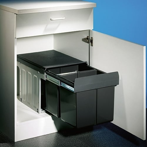 Hailo Double Master 2 DS Vuilnisbak - Antraciet