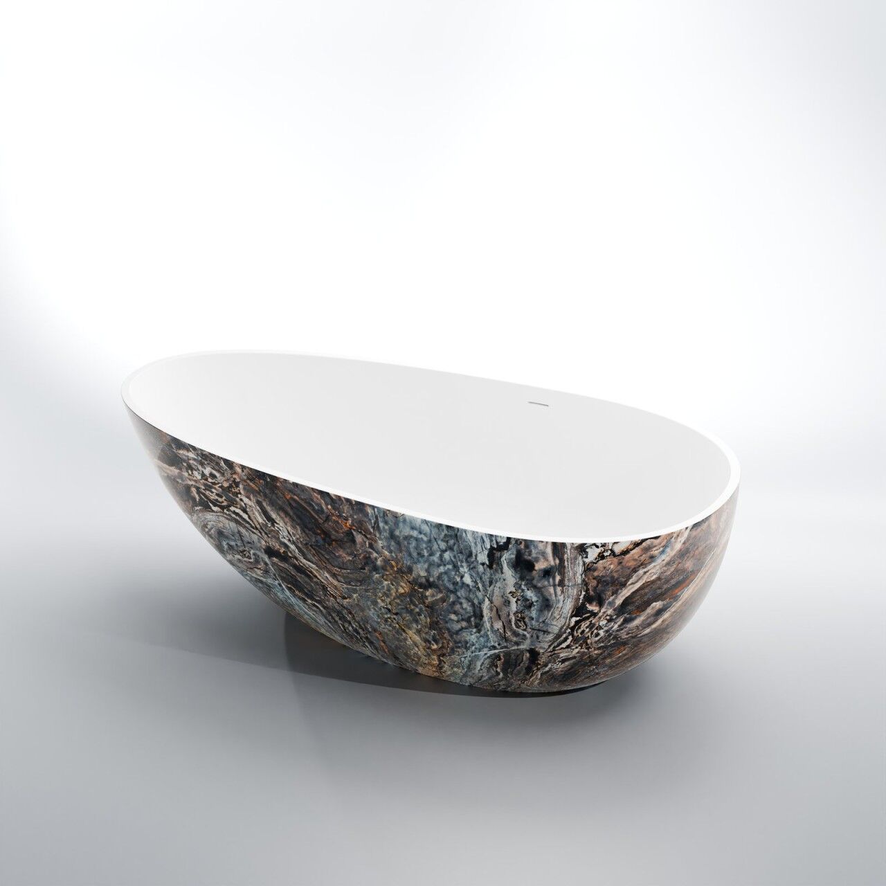 Steinberg Serie 540 Freistehende Badewanne, Dark Pearl, 540801050 540801050