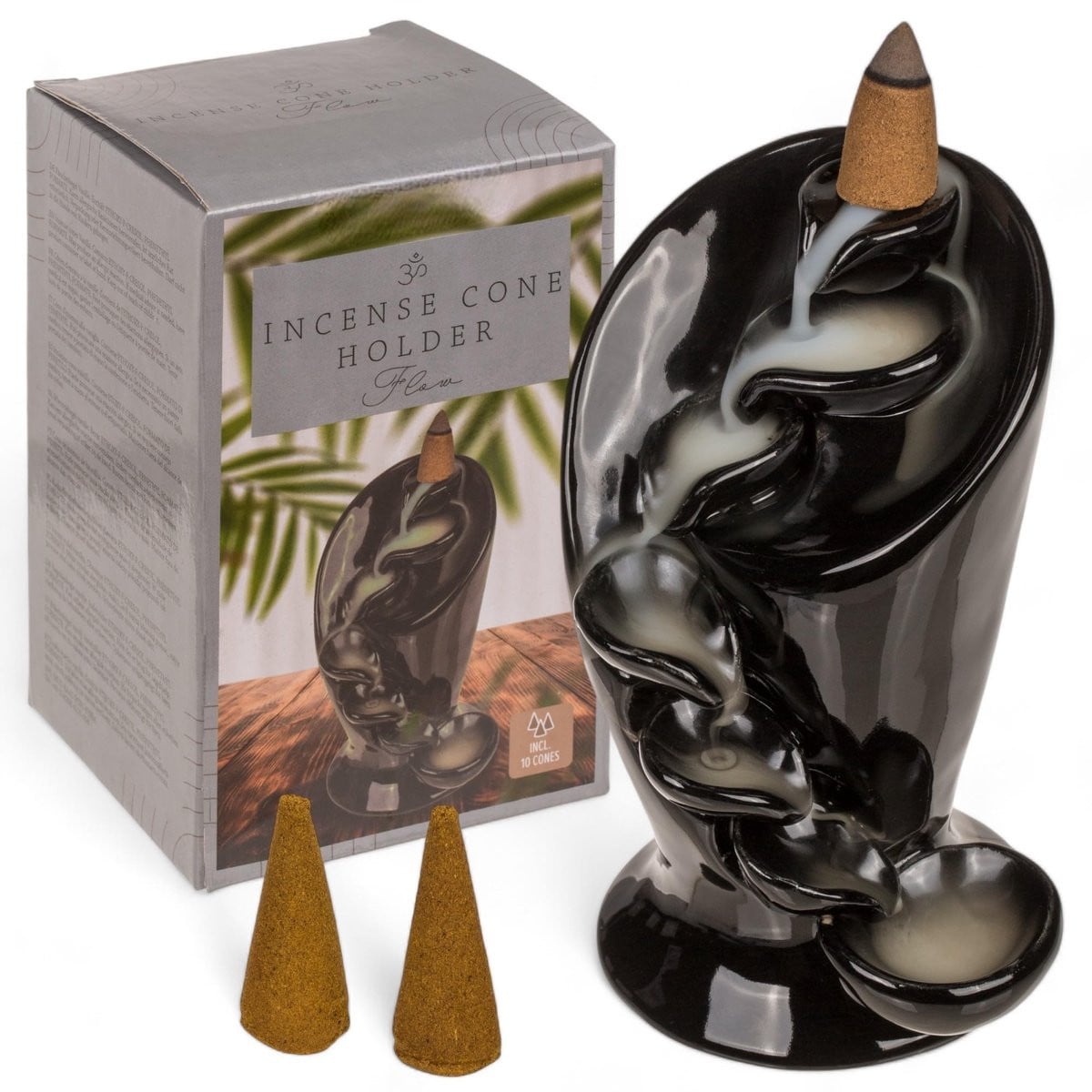 Dailygoods Wierookhouder Terugstroom Waterval B: 12,5 cm, D: 7,5 cm