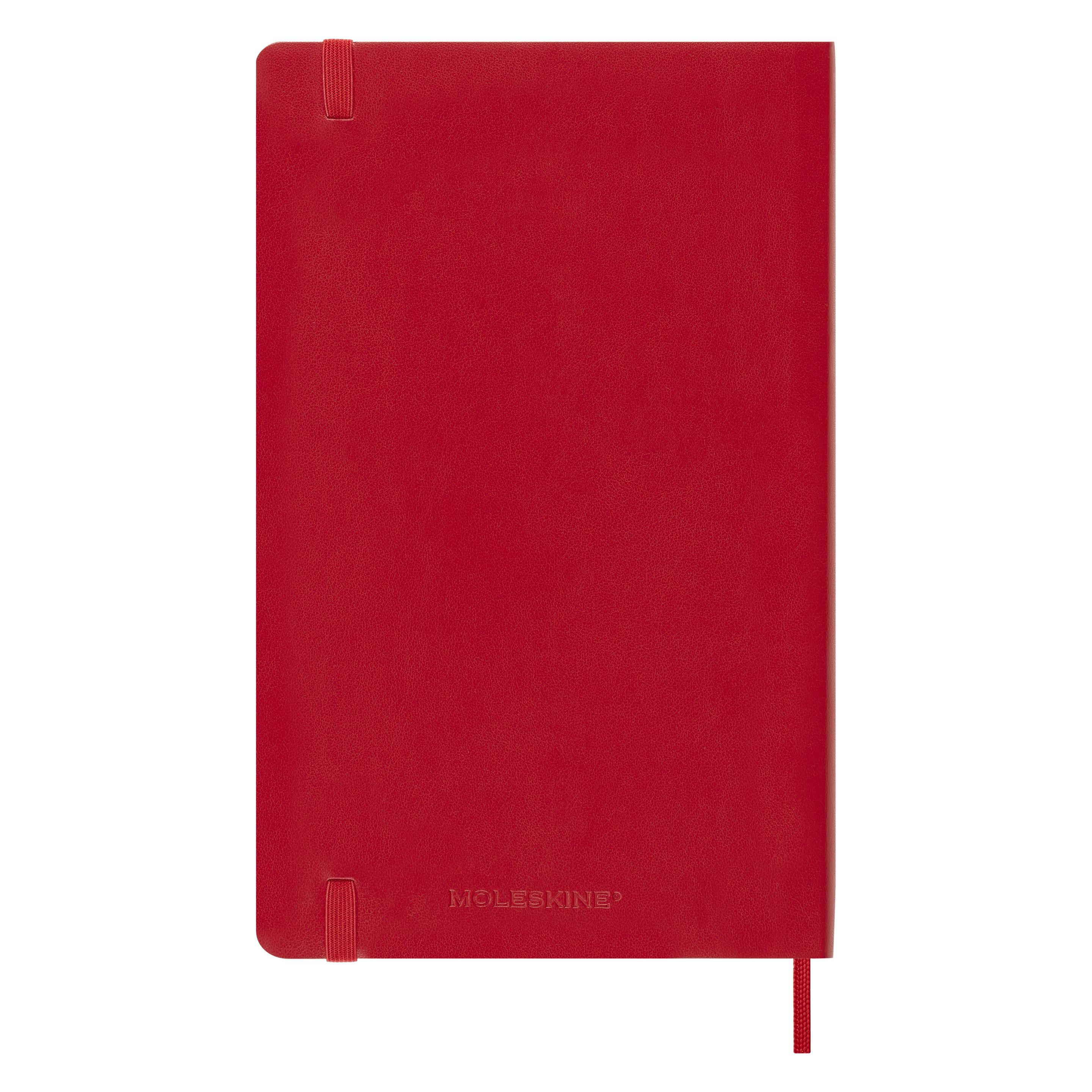Moleskine Wochen-Notizkalender 26/27 DSF218WN3 18M liniert SC rot 13x21cm (A5, 1 Woche / 1 Seite) (DSF218WN3Y27)