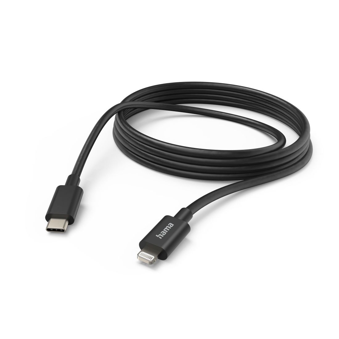 Hama Stecker Lightning auf USB C 3 m 201599 (Schwarz) 00201599