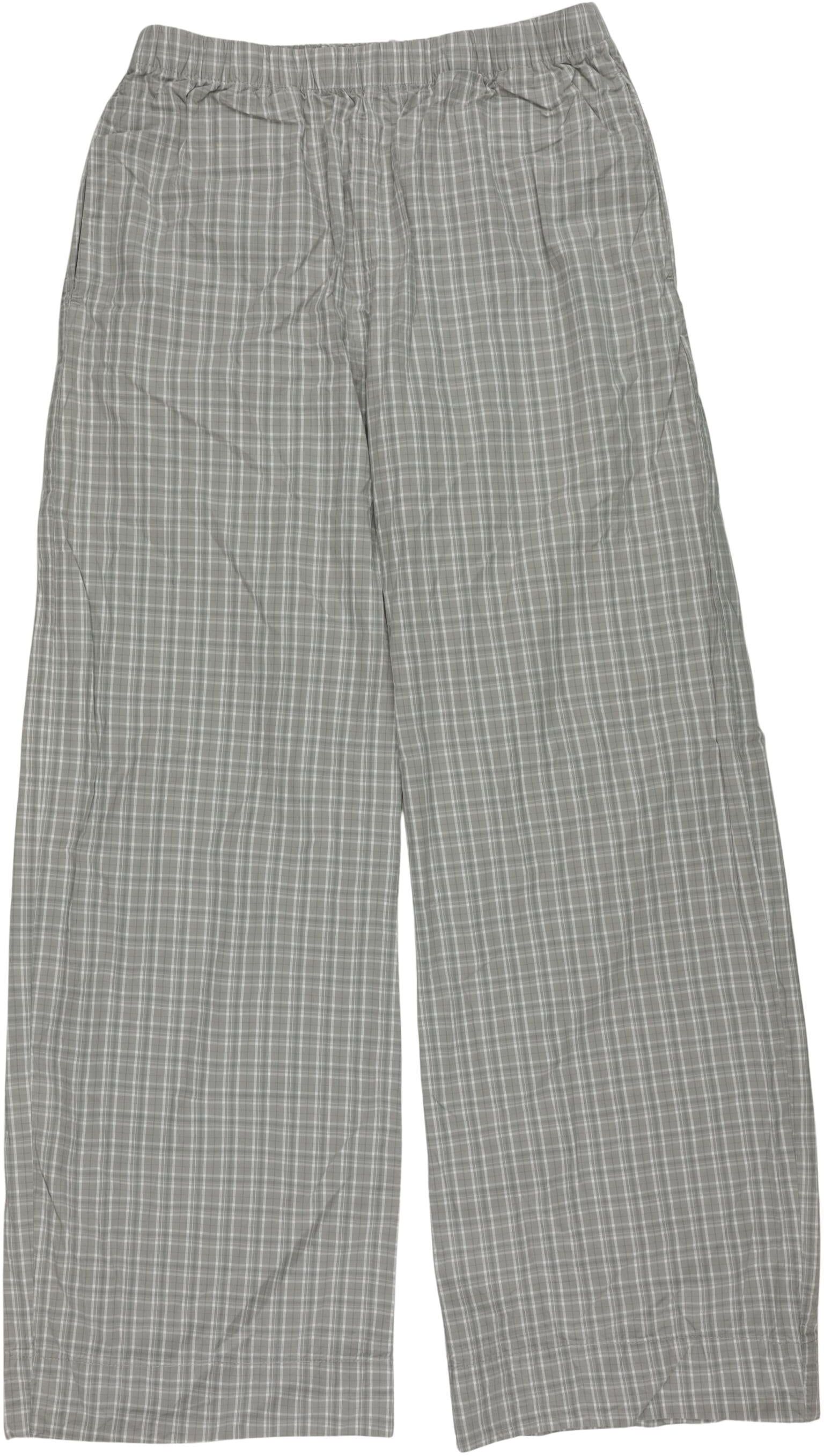 Weekday Damen Stoffhose, Grau, Gr. XS, Baumwolle - Second Hand