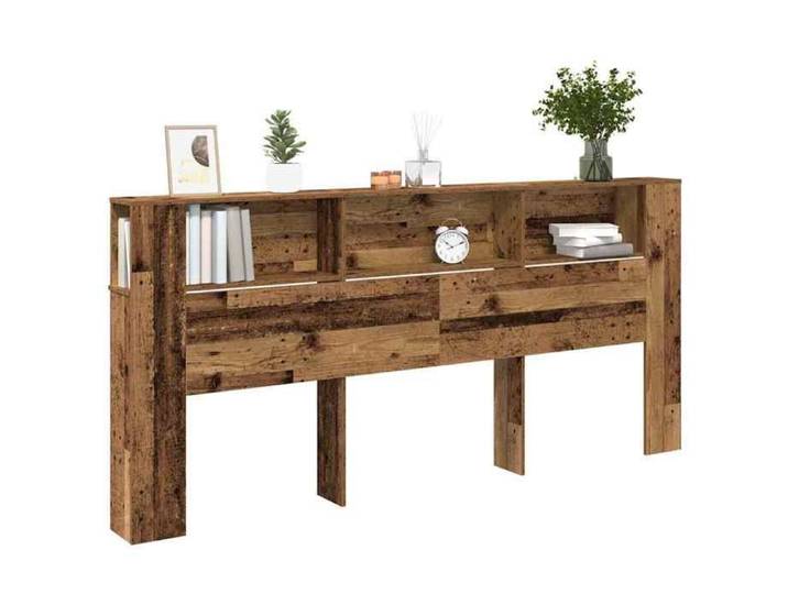 Elegant Headboard - Accessoire de lit - Cabinet de Tête de lit - Bois ancien Bois d'ingénierie 28.15 kg mlt55q