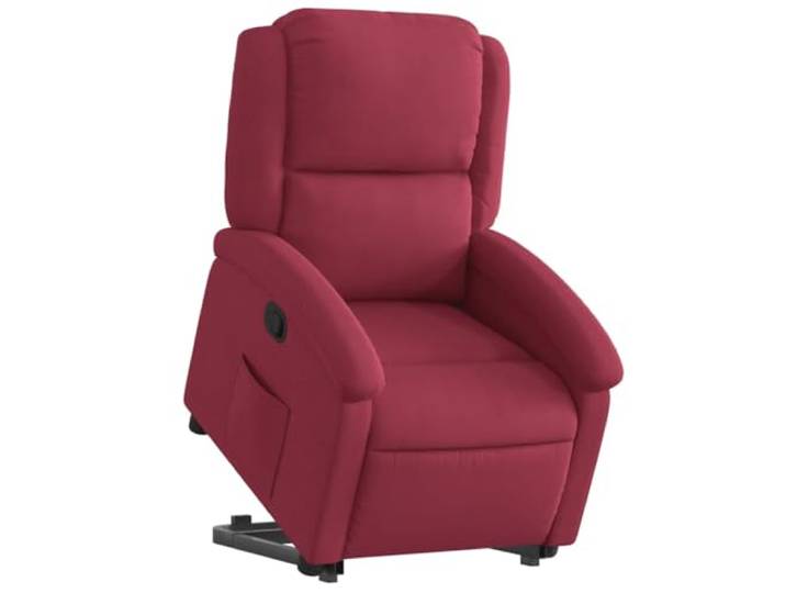vidaXL Relaxsessel mit Aufstehhilfe Weinrot Samt