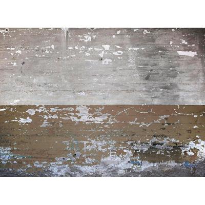 Fototapete LIVING WALLS "Beton Vintage", bunt, B:3,5m L:2,55m, Vlies, Tapeten, Fototapete Betonwand Grau Beige 3,50 m x 2,55 m Tapete