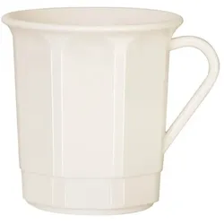 30x Kaffeebecher, Mehrweg, PP, creme, 300ml