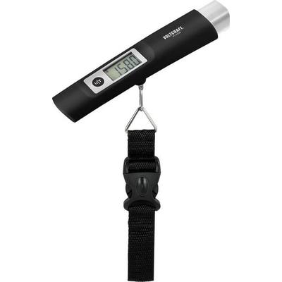 VOLTCRAFT VC-KS50 Kofferwaage VC-KS50 Wägebereich (max.) 50 kg Ablesbarkeit 10 g dynamobetrieben Schwarz, Lichtgrau