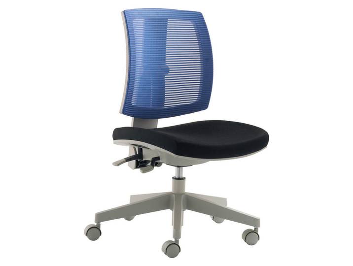 Jugenddrehstuhl, Blau/Grau/Schwarz, 59x84-97x65 cm, Metall & Kunststoff, Höhenverstellbar, Ergonomisch