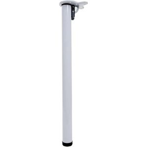 Mendler Tischbein HWC-H34, weiß aus Metall, klappbar, Höhe 72cm, 2 Stück