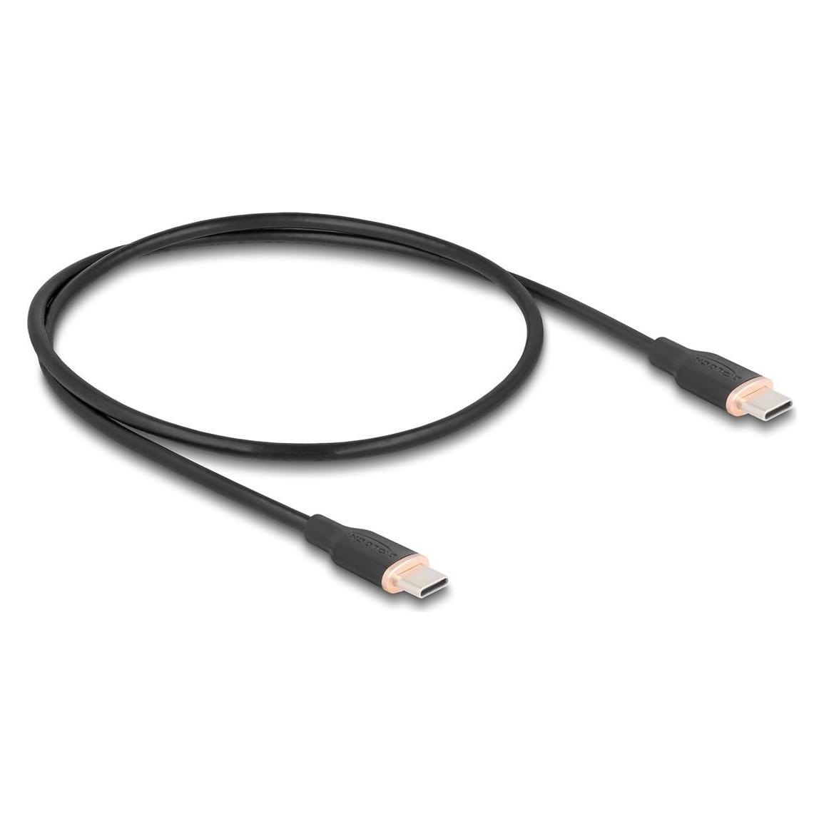 Delock USB 2.0 Kabel USB Type-C Stecker zu Stecker PD 3.0 60 (0.50 m, USB 2.0, 60 W) (81237)