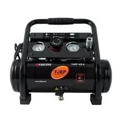 Kyocera, Kompressor, Tjep Silent kompressor 4/5-2 - 2 cylinder, 3,8L tank, 49 liter/min v 0 bar, max 9 bar (3.80 l, 9 Bar)