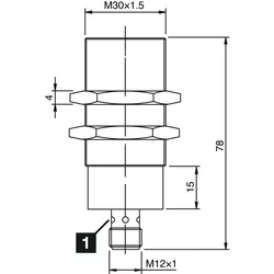 Di-soric Induktiver Näherungssensor INS-M30-B10PS-B3
