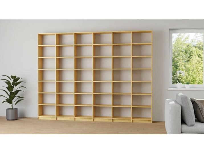 Bibliothek konfigurieren Buche Natur geölt
