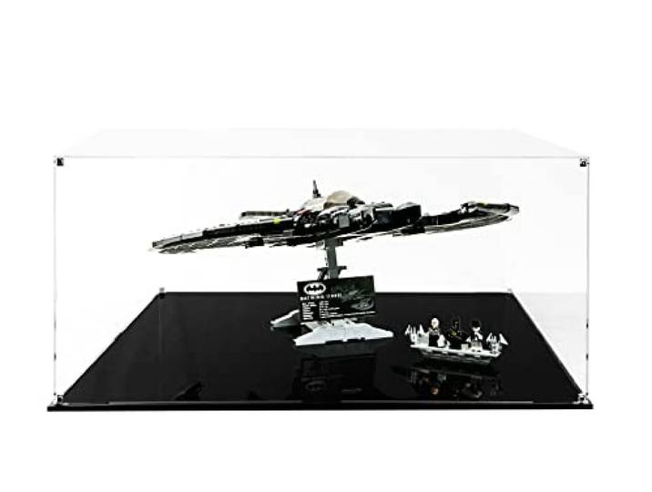 INNERSPACE Vitrine für LEGO 76161 Batwing 10276 ColSSEo Modellbau Action Sammelfiguren 65 x 65 x 30 cm Crystal Plexiglas Anti-UV
