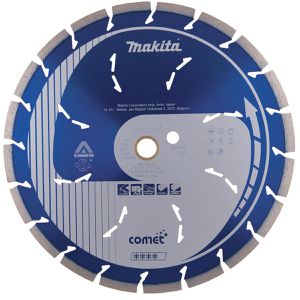 Makita Trennscheibe B-17619, Comet, Bohrungs-Ø 25,4 mm, Diamanttrennscheibe, für Beton, Marmor & Ziegel, 300 x 3,2 mm