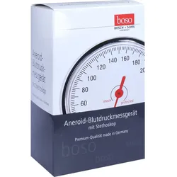 BOSO Egotest Blutdruckm.schwarz aneroid m.Steth. 1 St