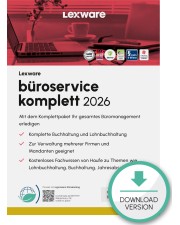 Lexware büroservice komplett 2026 Einzelplatzversion Abo-Vertrag 1 Jahr 1 Lizenz Download Win, Deutsch (nur für Neukunden) (09197-2026)