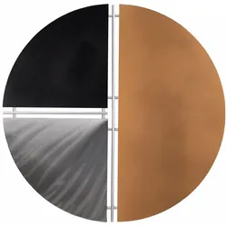 WANDDEKO Schwarz 60/60 cm