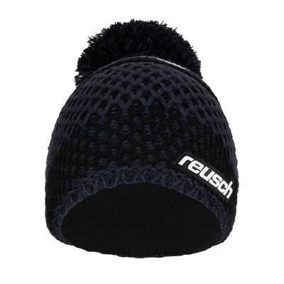 Beanie REUSCH "Ellie Beanie", Damen, blau (dunkelblau), Polyacryl, unifarben, Mützen Beanie, warm en winddicht