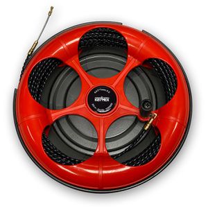 Katimex Kabeleinziehhilfe Twist, Einziehband aus Kunststoff, für Ø 9 - 50 mm Leerrohre, 130 kg Bruchlast, 20 m
