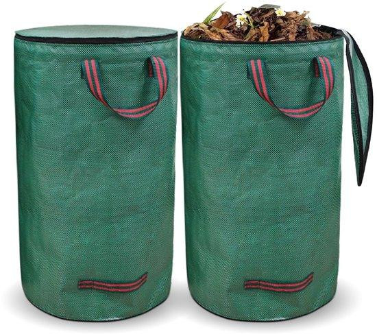 Unyqoos Tuinzak 120 liter – Opvouwbare en waterdichte zak van polypropyleen met verstevigde handgrepen
