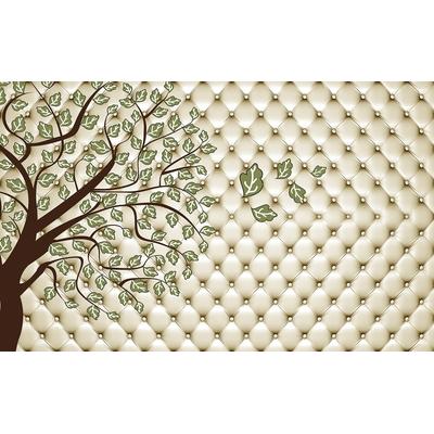 Fototapete PAPERMOON "Muster mit Baum", bunt, B:2,5m L:1,86m, Vlies, Tapeten