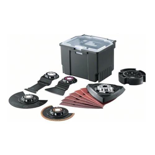 Bosch 12-delige Starlock Mix & Match universele set met zaagbladen voor hout en metaal en schuurbladen voor de Starlock multitool