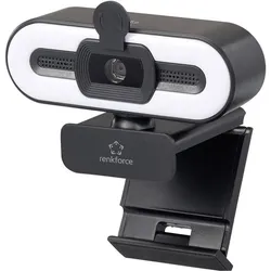 Renkforce RF-WC-190 Webcam 2592 x 1944 Pixel Klemm-Halterung Stativgewinde, Webcam, Schwarz