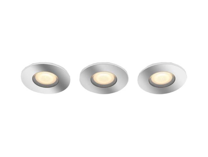 Philips Hue White Amb. Adore rund 3 flg. silber + Dimmschalter