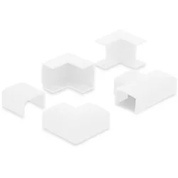 DELOCK Verbindungsstück für 24x14mm Kabelkanal Set 5Stk weiß
