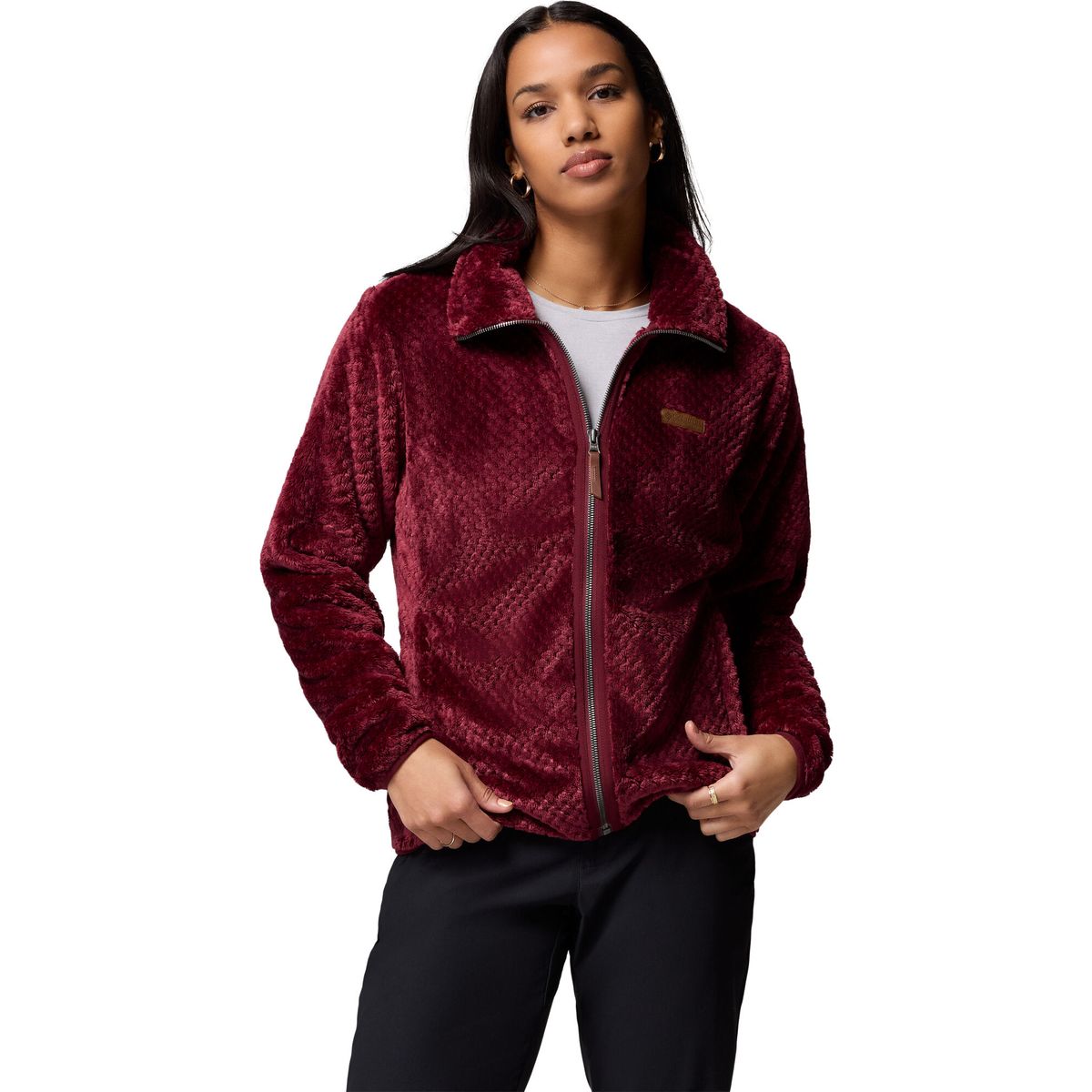 Columbia Women's Fire Side II Sherpa Fleece Jacket rich wine (623) S 181979-1819791-623-S