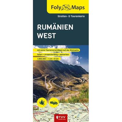 FolyMap Rumänien West, Karte von , TVV Touristik-Verlag GmbH, 978-3-96599-053-1