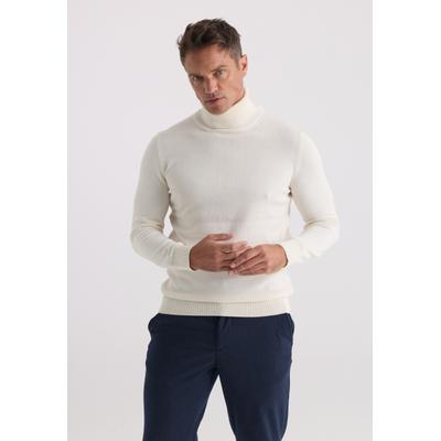 Rollkragenpullover FELIX HARDY "Rollkragenpullover", Herren, Gr. XXL, ecru, 100% Baumwolle, hoch geschlossener Ausschnitt, Pullover Rollkragenpullover