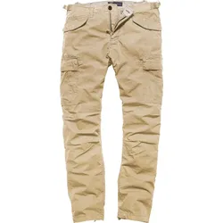 Vintage Industries Miller M65, Cargohose - Beige - W34