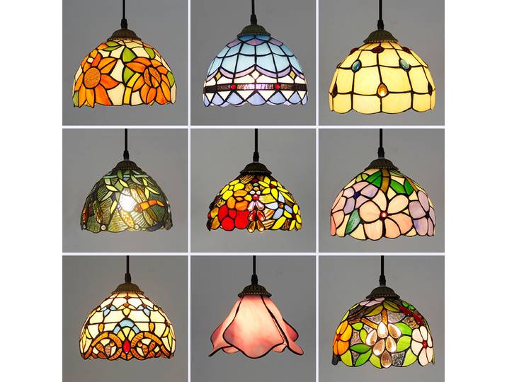 Vitrage pendentif lumières Vintage méditerranéen turc mosaïque lampe pour cuisine salon chambre maison Art décor
