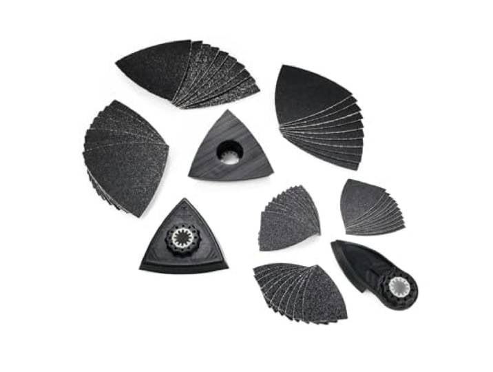 Fein Pack best of Lame de scie Starlock Ponçage FEIN - 35222967040 Pour le ponçage dans les coins et sur les arêtes en bois\, porte-outil Starlock\, Conviennent pour tous les MultiTools FEIN