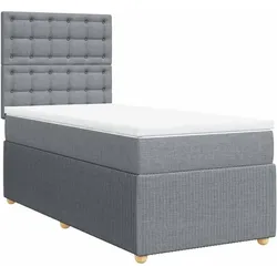 vidaXL, Boxspringbett, Mackenzie (Knöpfe) (80 x 200 cm)