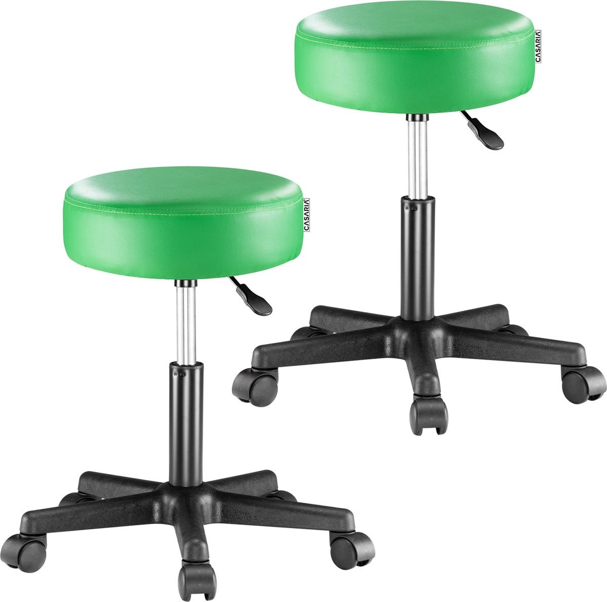 Casaria Verstelbare Draaikruk Groen - Set van 2 stuks