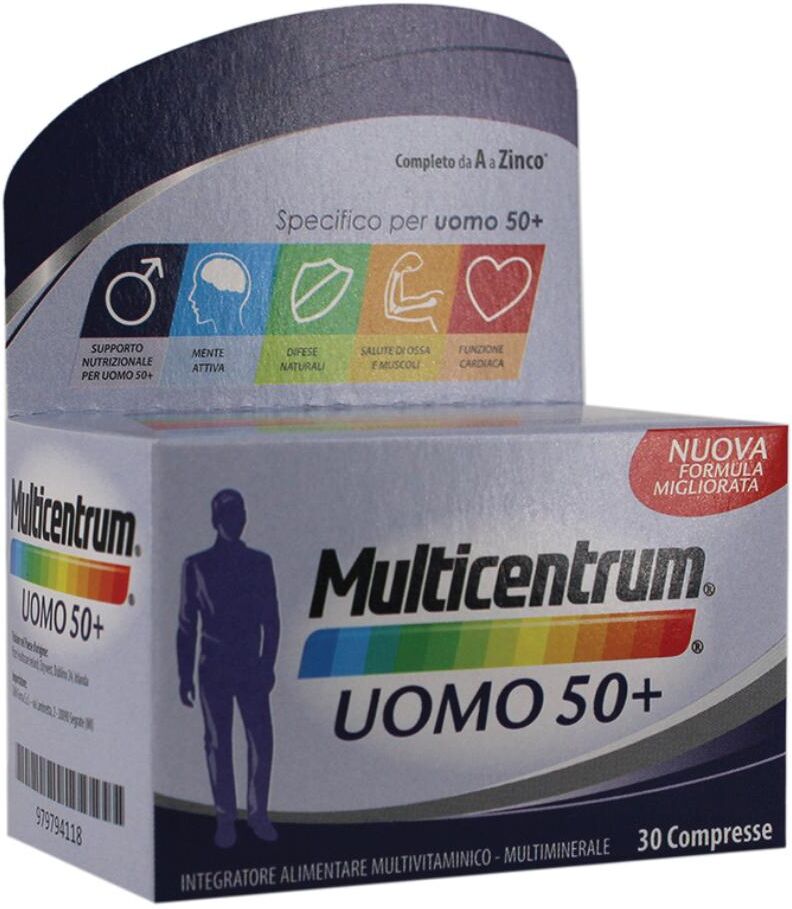 GMM FARMA Srl Multicentrum Uomo 50+, 30 compresse