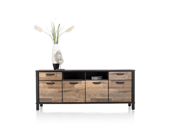 Habufa Sardinie Sideboard 220 cm 4 Türen 2 Laden 2 Nischen