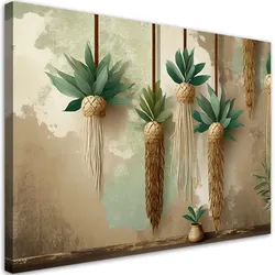 LEINWANDBILD Hängende Boho-Pflanzen 120x80cm
