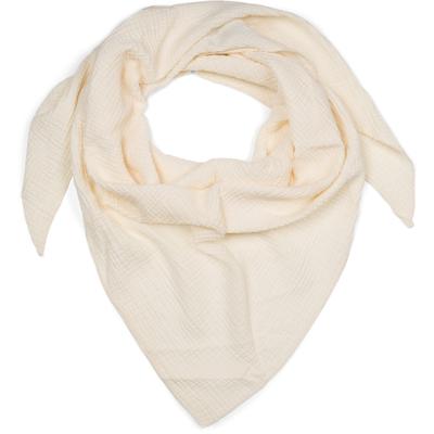 Dreieckstuch STYLEBREAKER "Musselin Dreiecktuch Einfarbig", Damen, weiß (creme), Obermaterial: 100% Baumwolle CO., Modisch, Modetücher