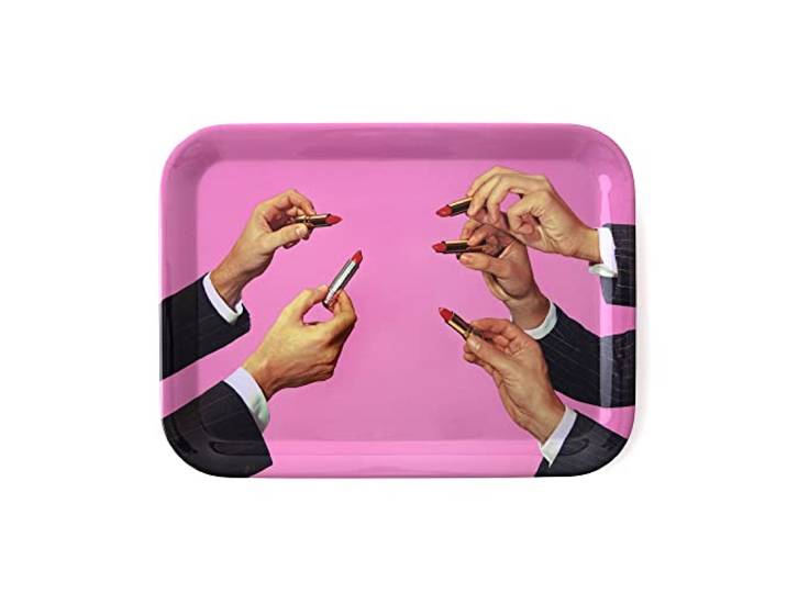 SELETTI - Vassoio in melamina Toiletpaper - 19030 - TAGLIA UNICA Vassoio TOILETPAPER Shit Tray – Vassoio in Melamina di Design 32 × 43\,5 cmIl Vassoio TOILETPAPER Shit Tray è un accessorio